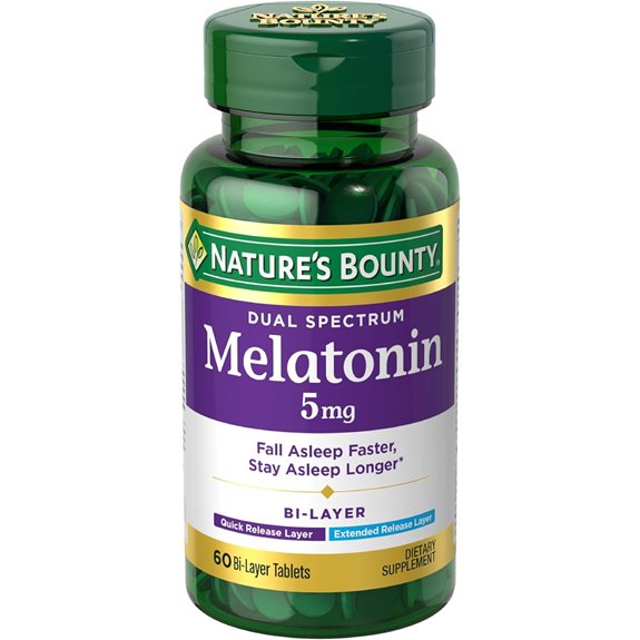 Nature’s Bounty Melatonin 5mg Sleep Supplement (60 Tablets)
