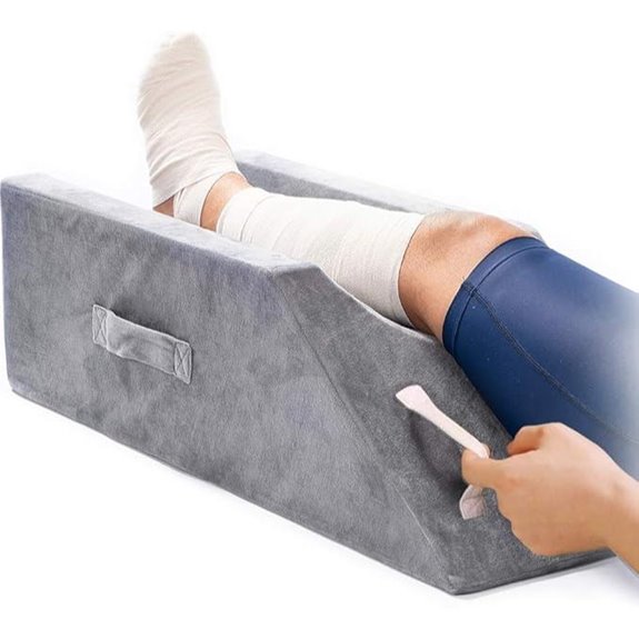 LightEase Memory Foam Leg Support Pillow with Handles