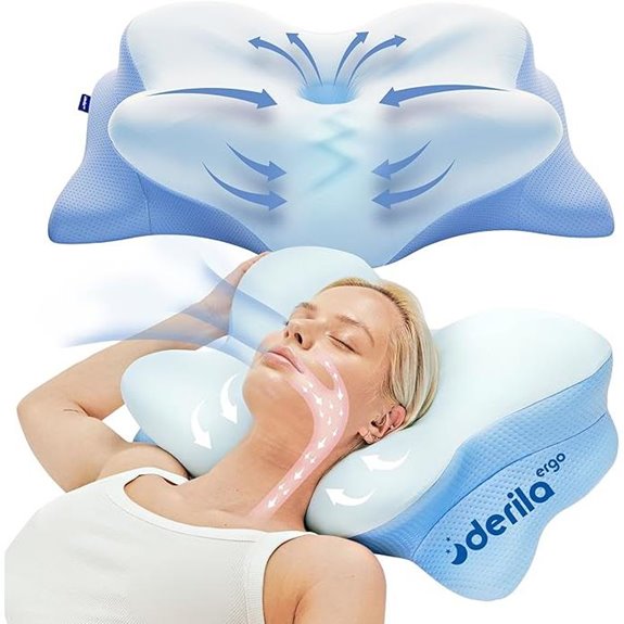Derila Cervical Neck Pillow for Sleeping Memory Foam