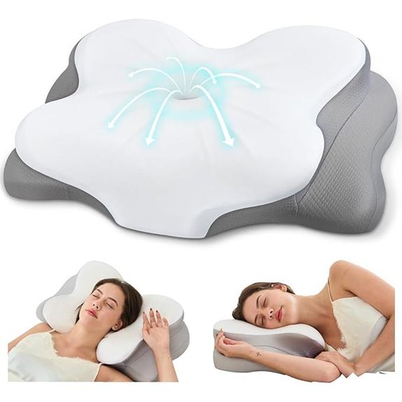 Ergonomic Memory Foam Neck Pillow for Pain Relief