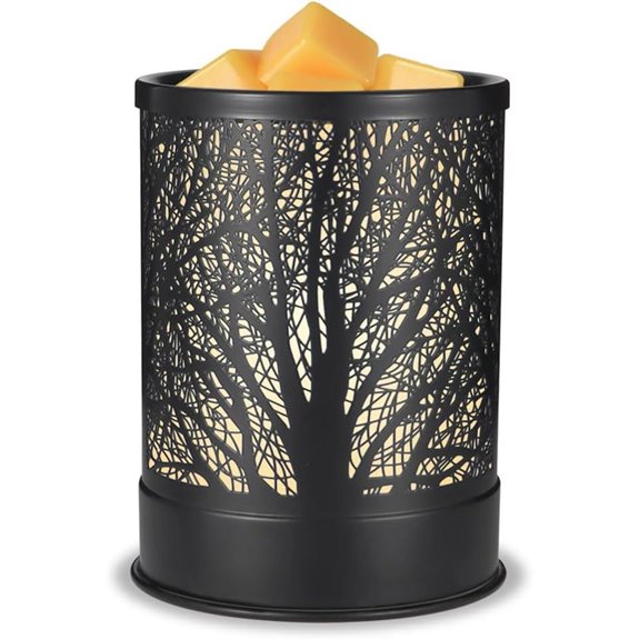 Metal Wax Melts Warmer with LED Light