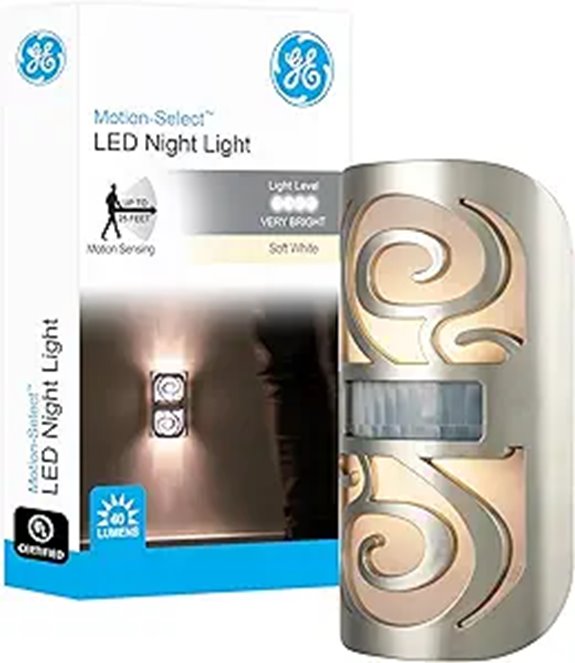GE LED Motion Sensor Night Light Plug-in Dusk-to-Dawn