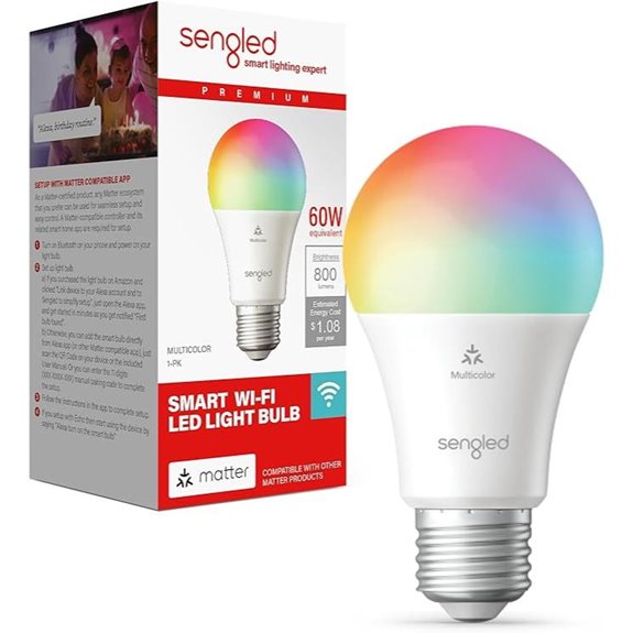 Sengled Matter Multicolor Smart Light Bulb (A19)