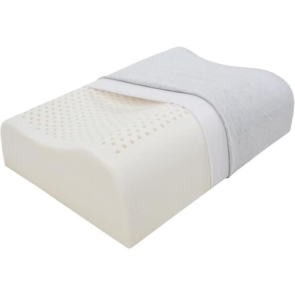 Natural Latex Orthopedic Neck Pillow for Sleep Comfort