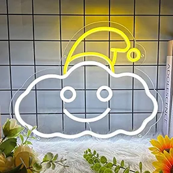 Neon Cloud Night Light for Bedroom & Home Decor