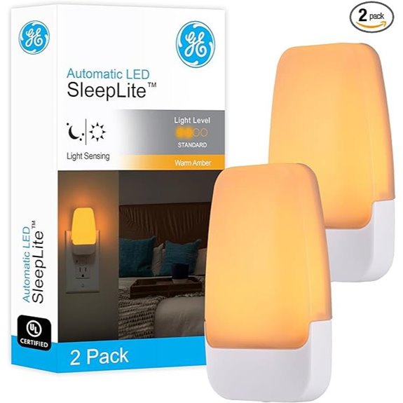 GE SleepLite Night Lights 2-Pack Dusk to Dawn Sensor