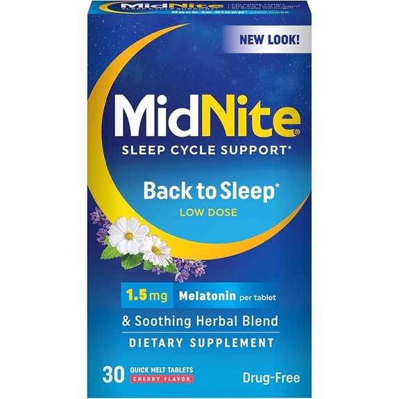 MidNite Back to Sleep Melatonin Sleep Aid
