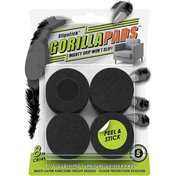 Slipstick GorillaPads Non-Slip Furniture Pads (8 Pack)