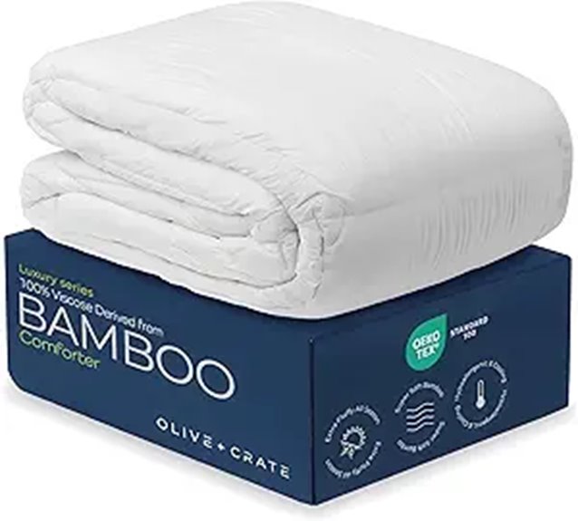 Olive + Crate Organic Bamboo Comforter Queen Size