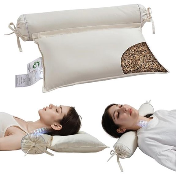 LOFE Buckwheat Pillow with Organic Cover