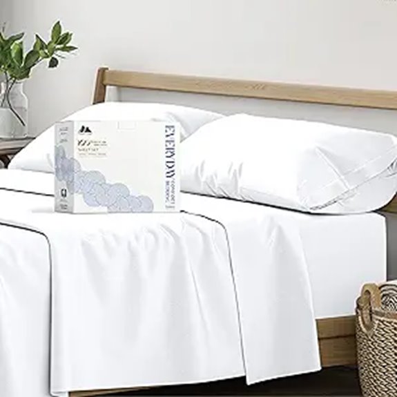 Mayfair Organic Cotton Percale Sheets Full Set