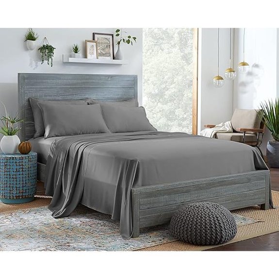 Organic Eucalyptus King Bed Sheets Set (4 Pieces)