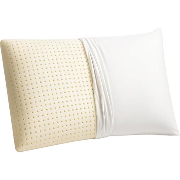 OrganicTextiles Talalay Latex Pillow with Organic Cover