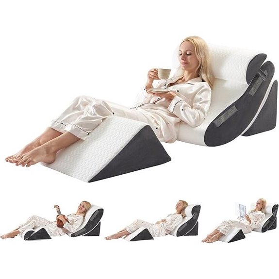 Orthopedic Wedge Pillow Set for Sleep & Pain Relief