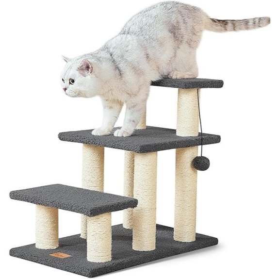Pawque Pet Steps & Scratching Post for Cats & Dogs