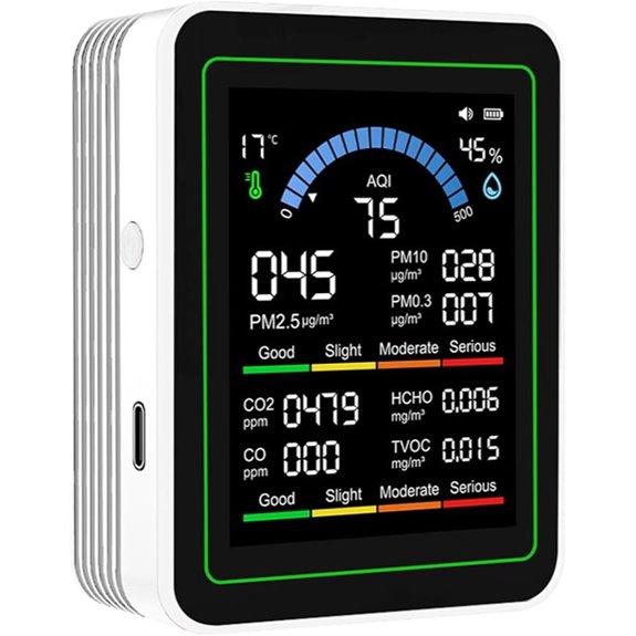 portable 10 in 1 air quality monitor