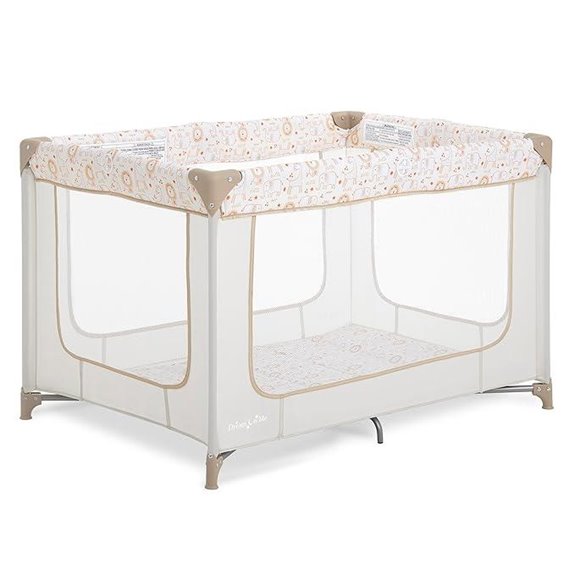 Dream On Me Zodiak Portable Playard with Carry Bag & Shoulder Strap Beige