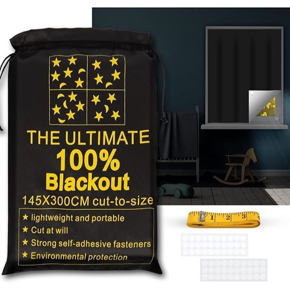 ULIGOOD Portable Blackout Shades for Travel and Home