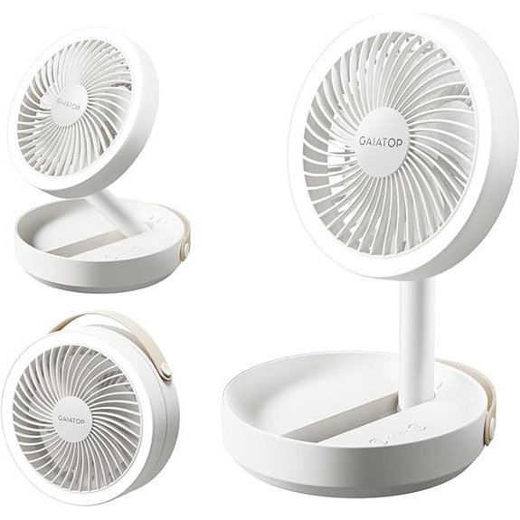 Gaiatop Foldable Portable Fan with LED Night Light