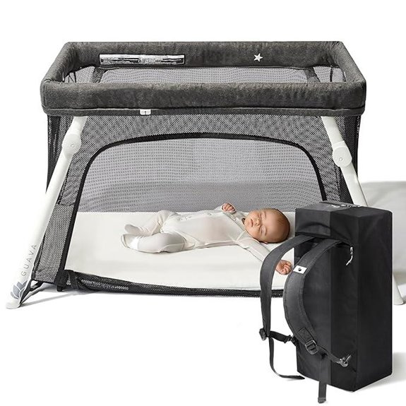 Guava Family Travel Crib with Backpack and Mattress