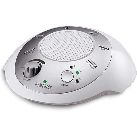 Homedics SoundSleep White Noise Machine Portable 6 Sounds