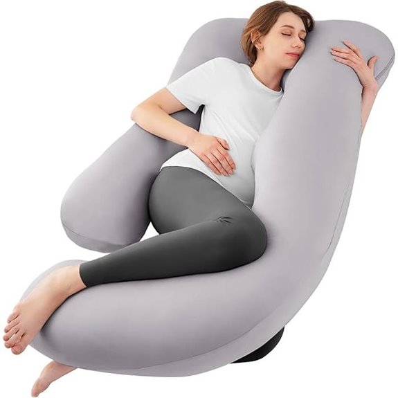 Sasttie Pregnancy U-Shaped Cooling Body Pillow