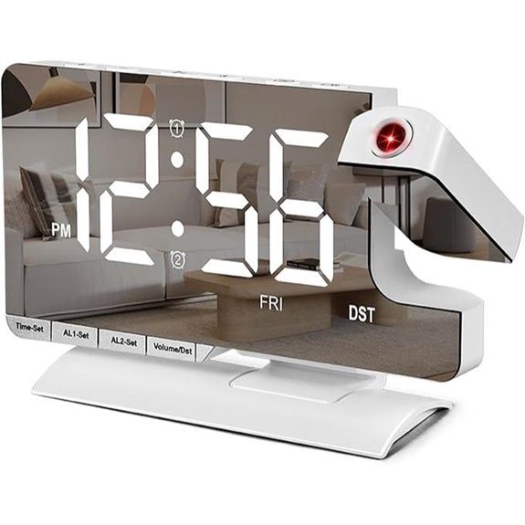 SZELAM Digital Alarm Clock with Projection and Charging