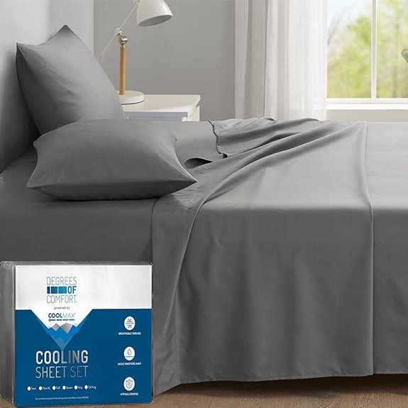 Cooling Sheets Queen Size with Deep Pockets