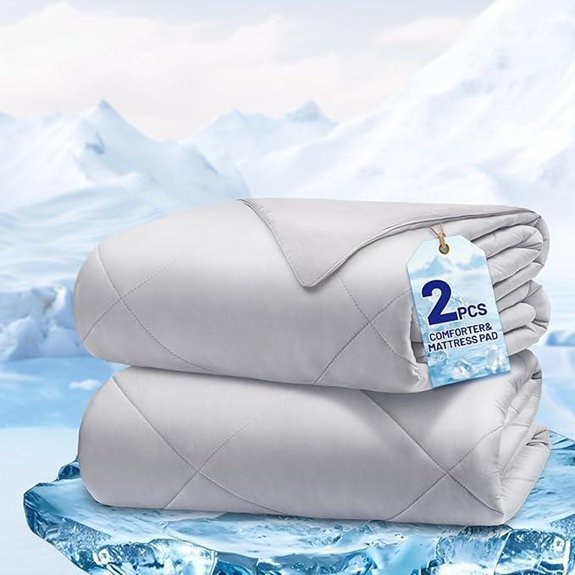 Cooling Comforter Queen Size Reversible Summer Blanket