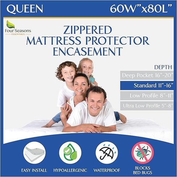 Queen Size Waterproof Mattress Protector