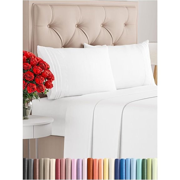 Queen 4-Piece Cooling Bed Sheet Set