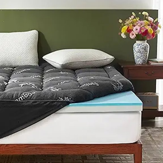 BEDLORE 4-Inch Memory Foam Mattress Topper Queen