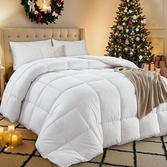 Utopia Bedding Queen Quilted Down Alternative Comforter