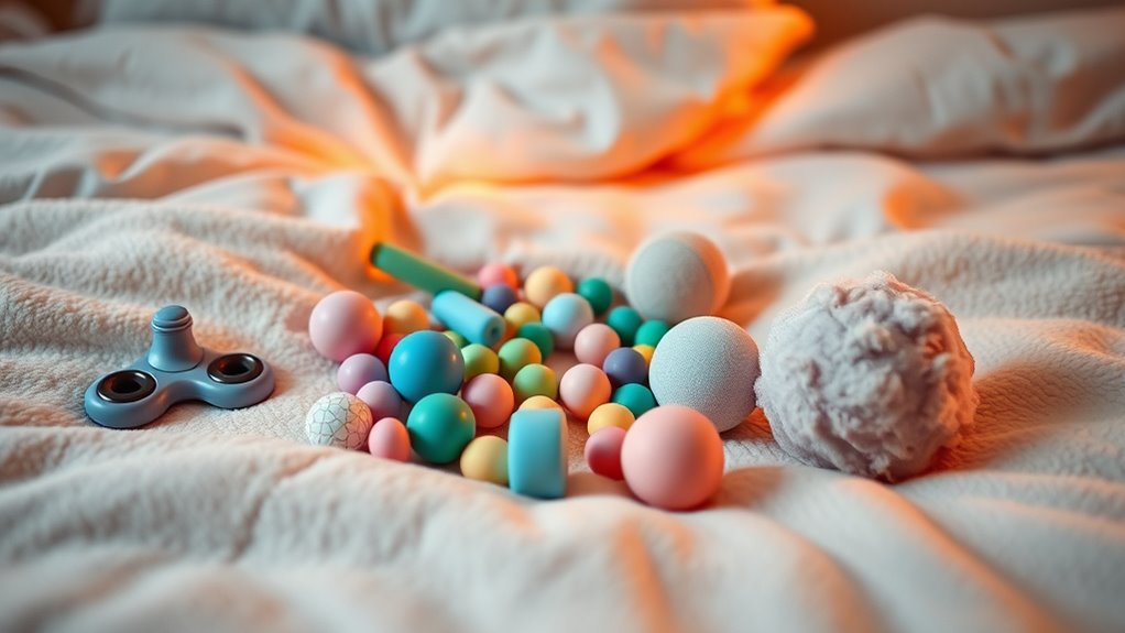 quiet soothing bedtime toys