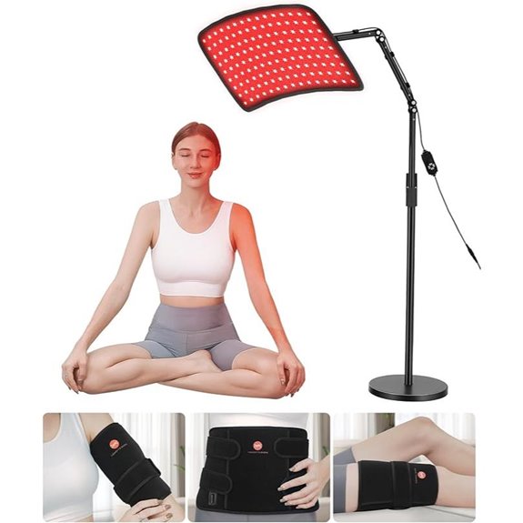 Red Light Therapy Lamp with Stand & Wrap