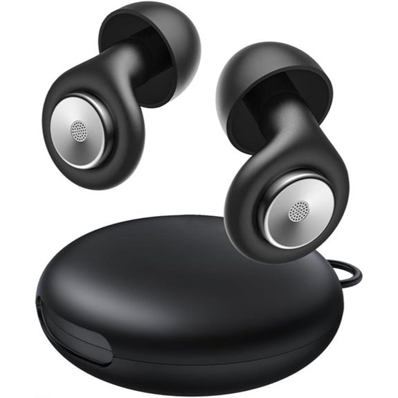 Noise Cancelling Reusable Silicone Earplugs with Travel Case
