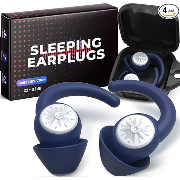 Noise Cancelling Sleep Ear Plugs Reusable 2 Pairs
