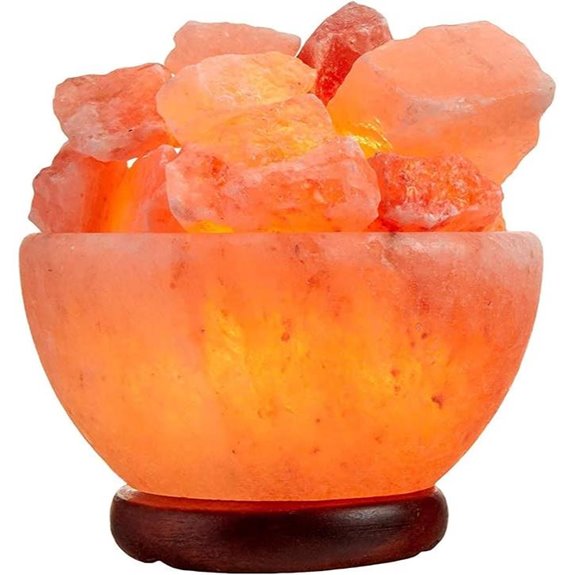 Spantik Himalayan Salt Lamp with Crystals and Base