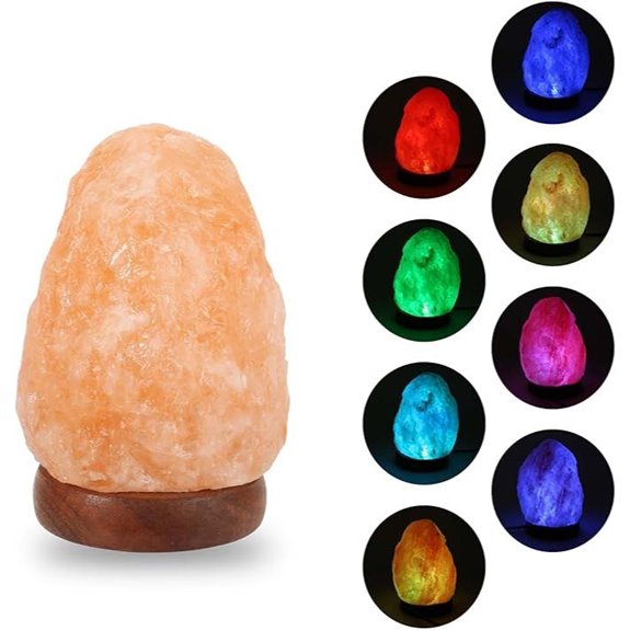 Wrcevtor Salt Rock Night Lamp with Color Change