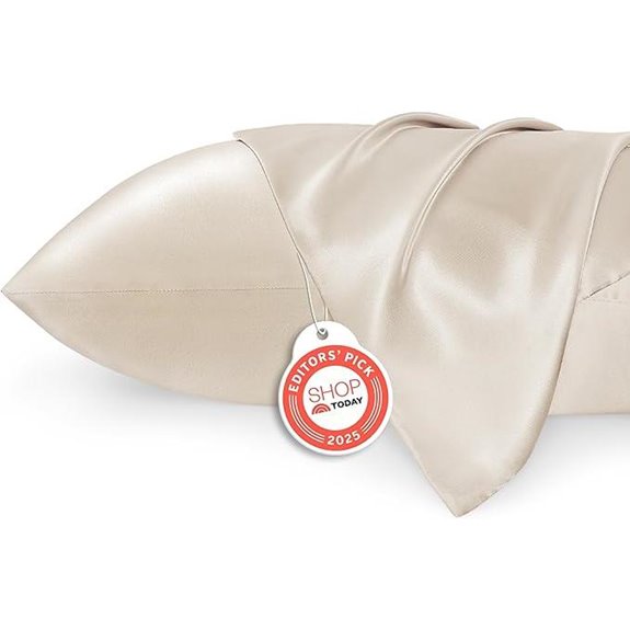 Bedsure Satin Pillowcases Set of 2 Queen Size