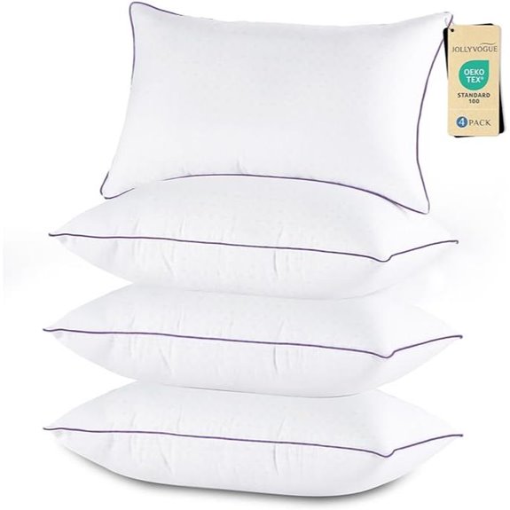 JOLLYVOGUE Queen Bed Pillows Set of 4