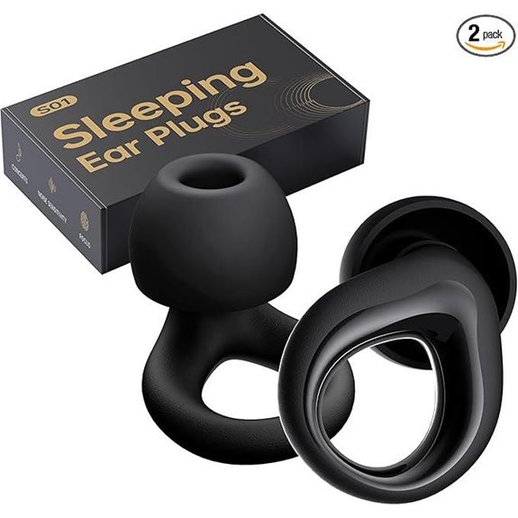 QWH Reusable Silicone Ear Plugs for Sleep & Travel