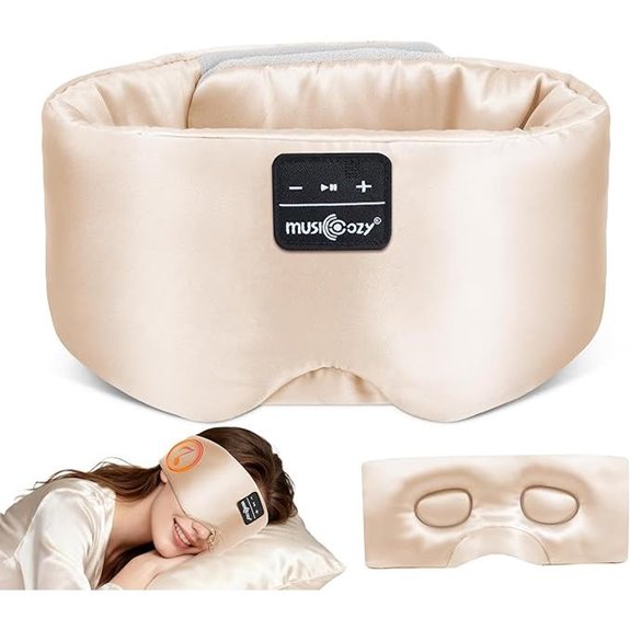 MUSICOZY 3D Silk Bluetooth Sleep Mask Headphones