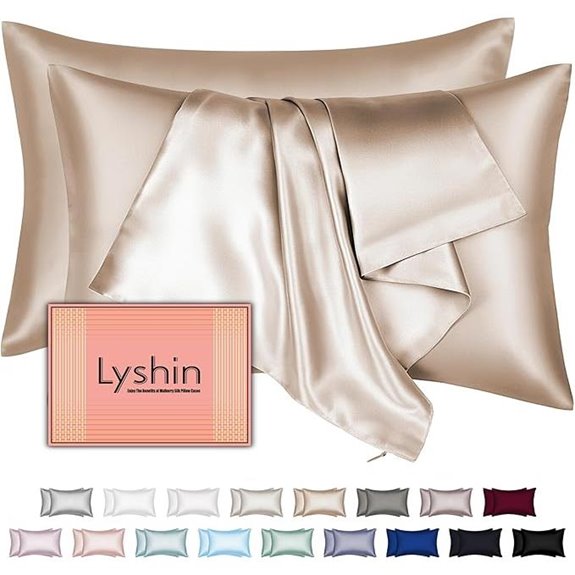 Mulberry Silk Pillow Cases 2 Pack 20x26 Inches