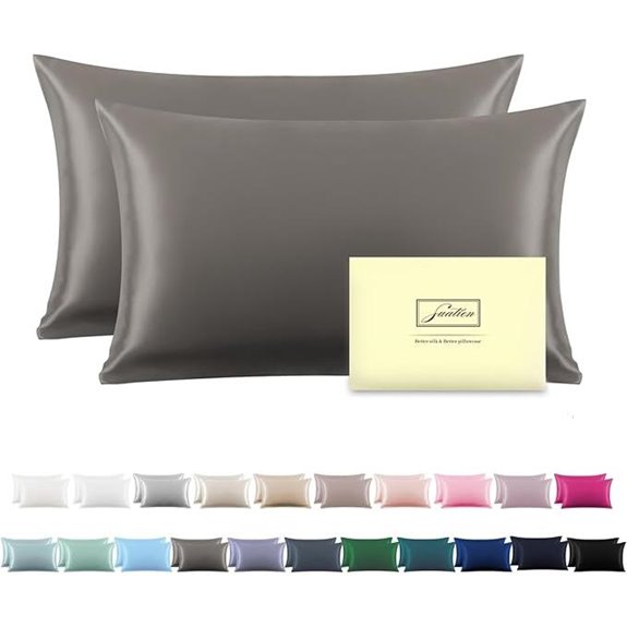 Silk Pillowcases for Hair and Skin (2 Pack)