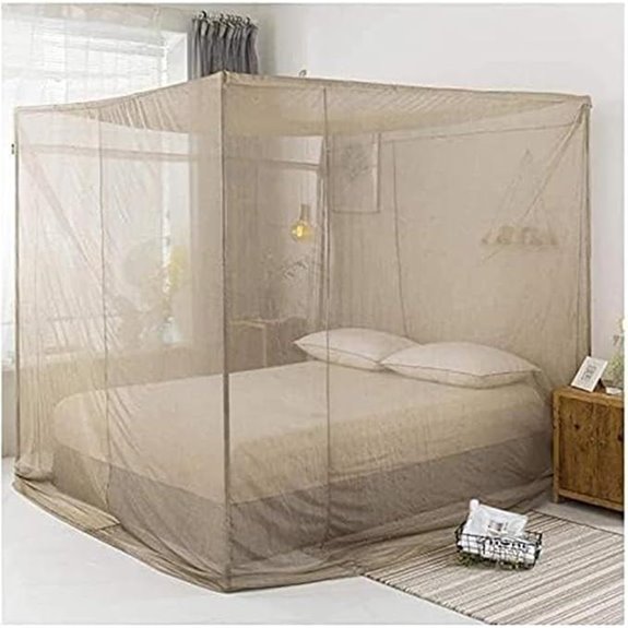 Silver Fiber EMF Shielding Bed Canopy