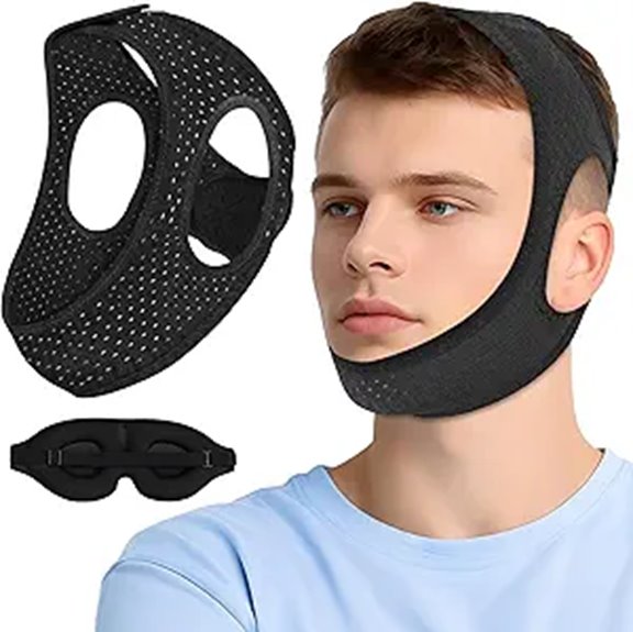 Anti Snoring Chin Strap with Eye Mask