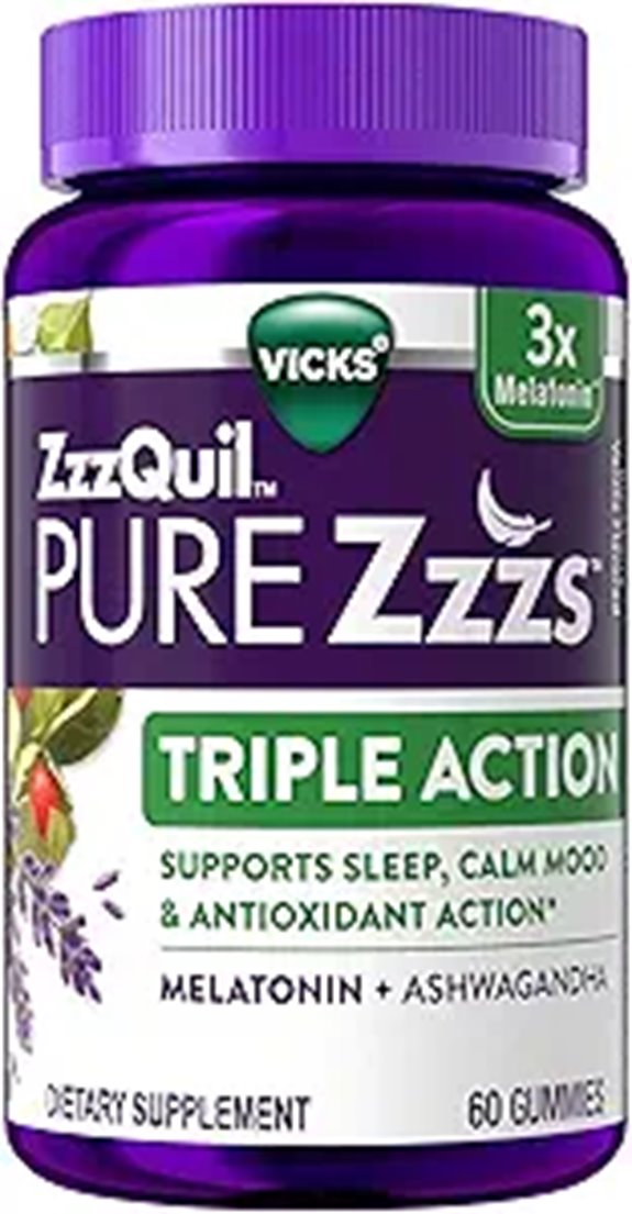 ZzzQuil PURE Zzzs Melatonin Gummies with Ashwagandha