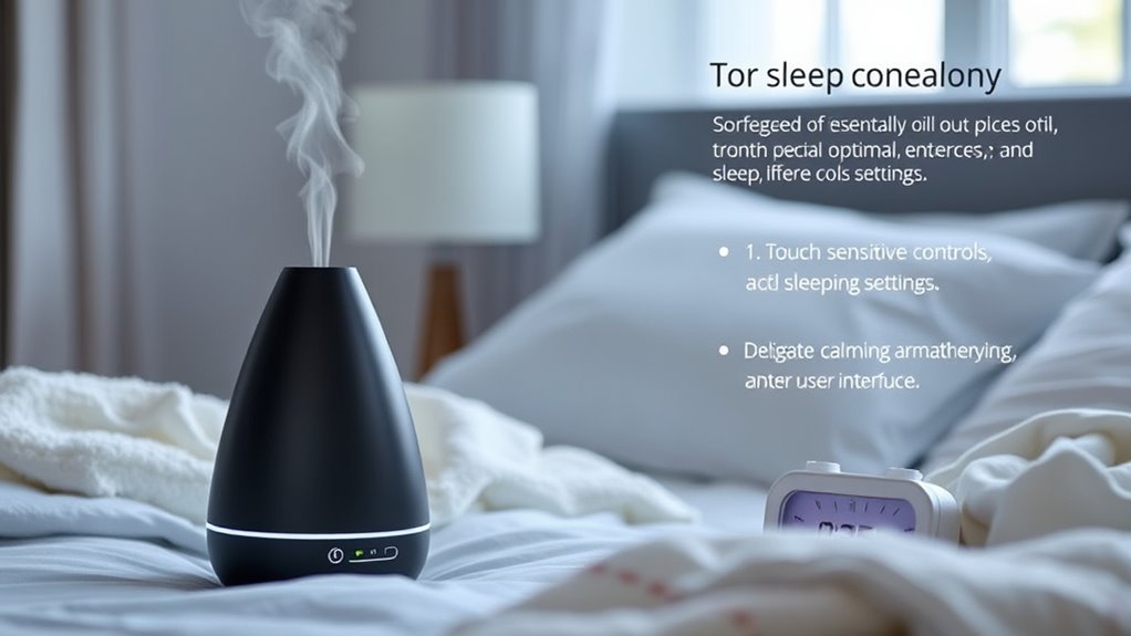 sleep friendly diffuser features