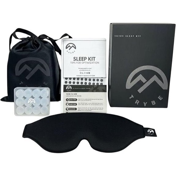 Trybe Sleep Kit with Mask Ear Plugs & Light Covers